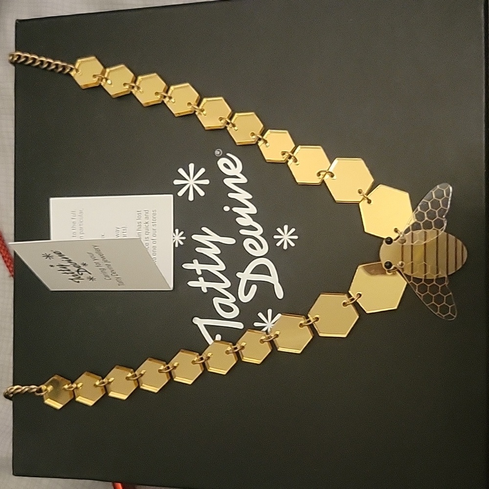 Tatty Devine Bee Acrylic Necklace